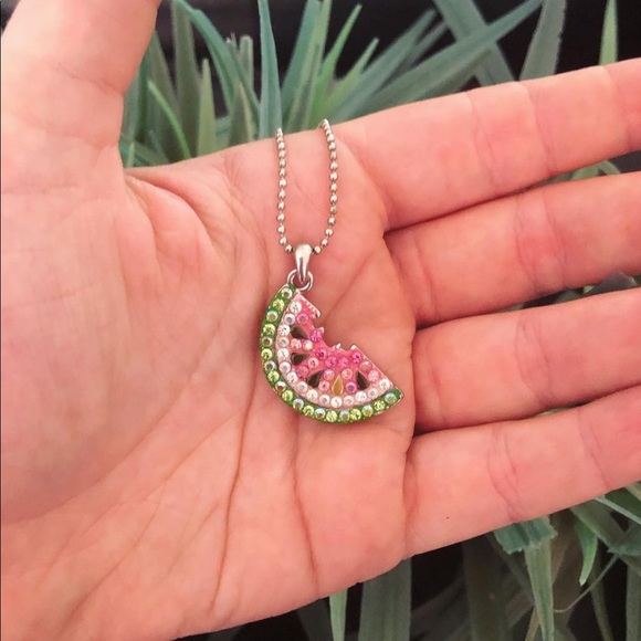 Jewelry - Watermelon slice 🍉✨ charm Y2K necklace